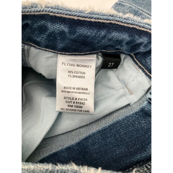 Flying Monkey NEW Distressed MOM Jeans, size 27 - Picture 7 of 8